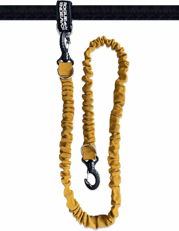 Rogue Endeavor Stretch Nylon Rod & Paddle Leash System- Kayak Accessory Designed to Tether Your Paddle, Oar or Fishing