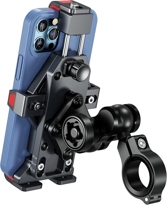 Anti-Theft Aluminum Alloy Motorcycle Phone Mount Holder