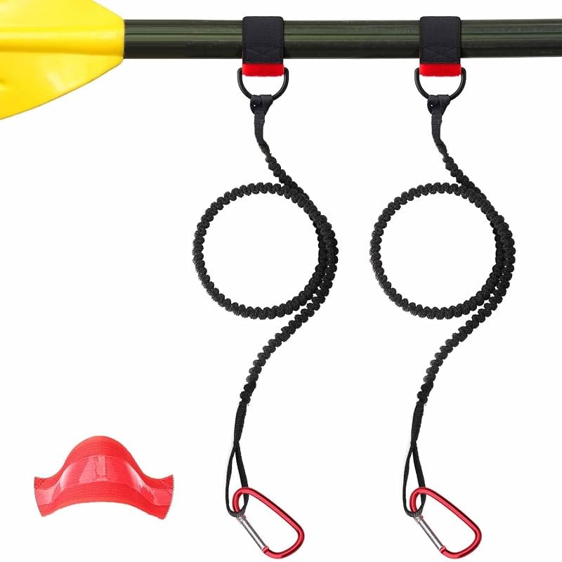 Paddle Leash Safety Rod Bungee Rod Holder Gripping Gear Leash with Innovative Gel Grip to The Paddle or Rod for