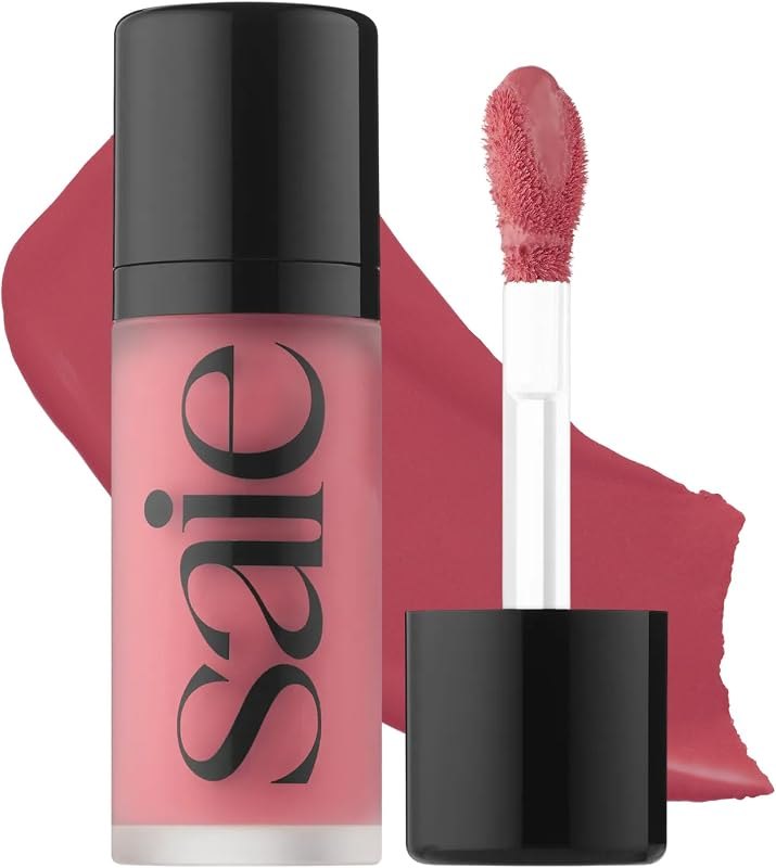 Saie Dew Liquid Blush for Cheeks - Hydrating Cream Blush Stick with a Blendable + Buildable Formula - Skincare Infused