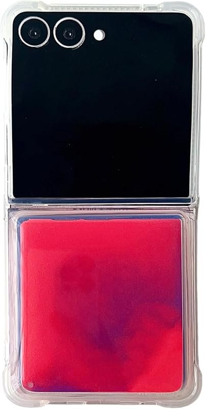 Fluorescence Case for Samsung Galaxy Z Flip 8,Glow in The Darkness Liquid Quicksand Luminous Fun Soft TPU Clear Ultra