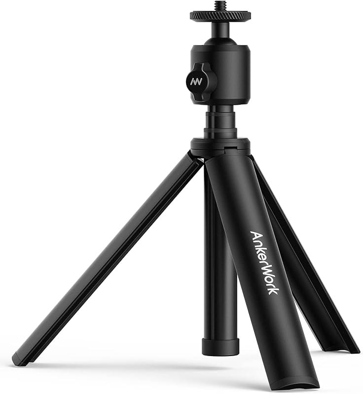 AnkerWork Mini Tripod By Anker, Stand for Webcam, Small Flexible Tripod — projector tripod stand amazon for projector
