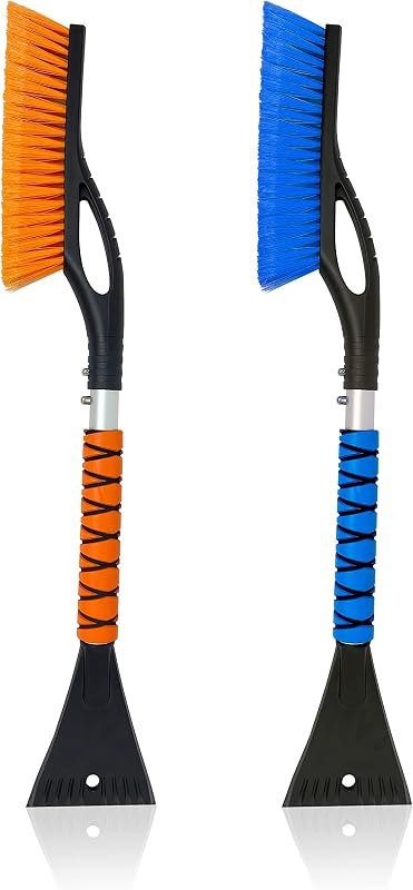 EcoNour 27" Ice Scraper for Car Windshield and Car Snow Brush (2 Pack) — snow ice scraper for snow ice scraper