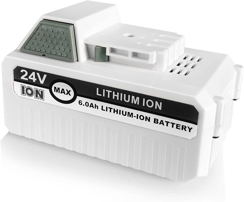 24V 6.0Ah Replacement Lithium Battery Fit Snow Joe and Sun Joe Power Tool — snow spare battery amazon for snow spare