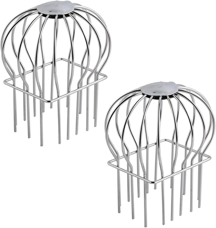 Mlida 2 Packs Stainless Steel Gutter Guard, Gutter Cover Filter Strainer for Square Drains, Heavy-Duty Gutter