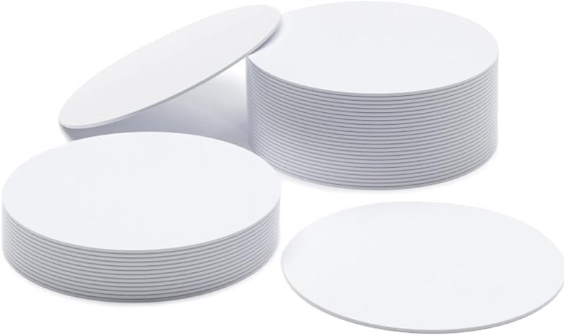 12pcs NFC Tags NTAG215 NFC Coins Rewritable White NFC Tag Round 30mm — best lifestyle and home automation for