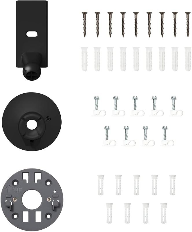 Ring Spare Parts Kit for Spotlight Cam Pro Plug-In & Spotlight Cam Plus Plug-In, Black — ring replacement parts for