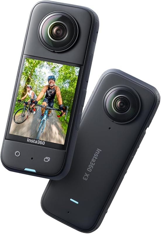 Insta360 X3-360 Action Camera with 5.7K 360 Active HDR Video, 4K Single-Lens Camera, Waterproof, FlowState