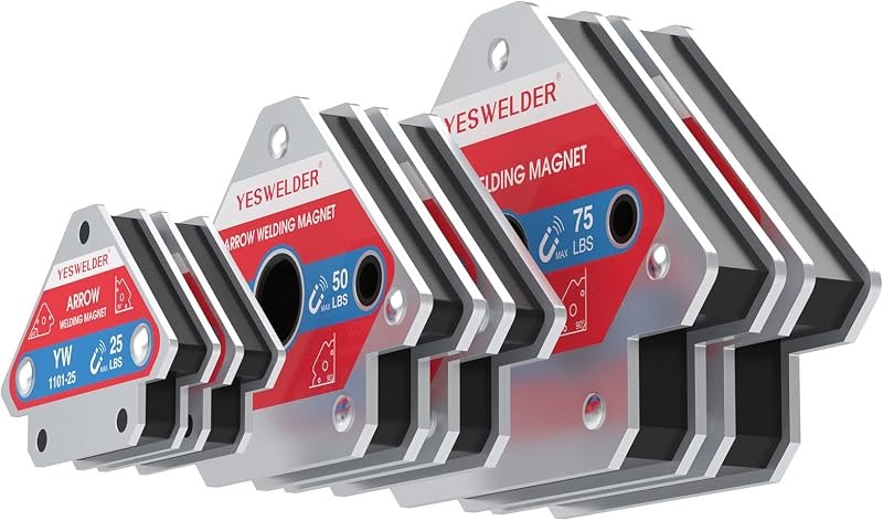 YESWELDER 25 lb and 50 lb and 75 lb Welding Magnet 6 Pc of Welding Magnet — welding magnets for chipping hammer