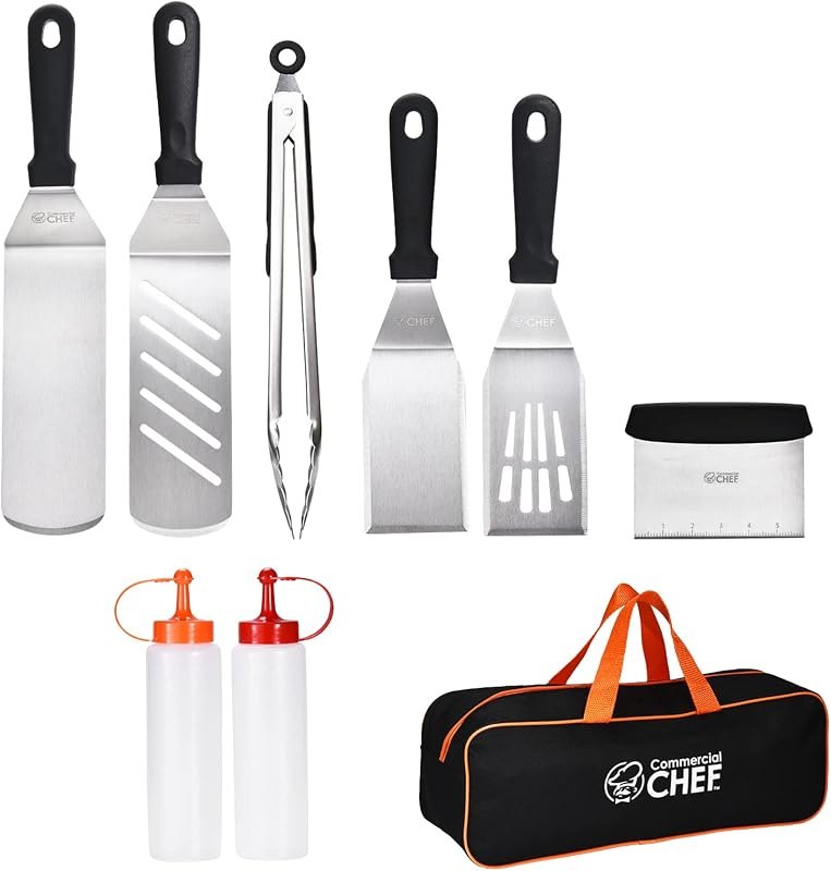 Commercial Chef 9PC Griddle Accessories Kit — griddle spatula kit for griddle spatula kit