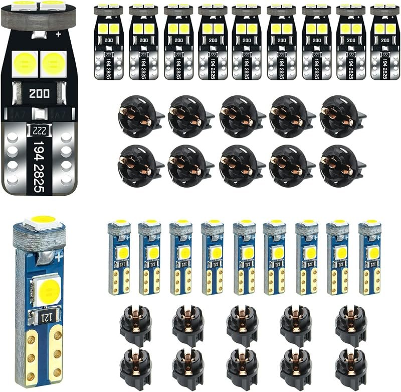 White T5 37 74 2721 PC74 PC37 PC175 PC194 LED Dashboard Instrument Light — best dash floor stand for dash floor stand