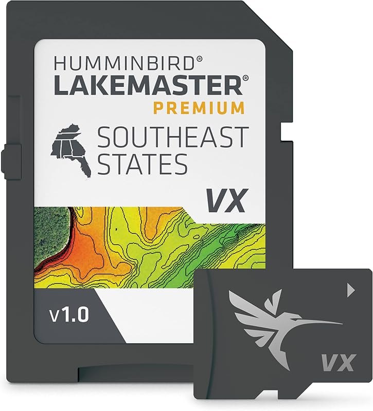 Humminbird LakeMaster Premium Map SD Card for Fish Finders