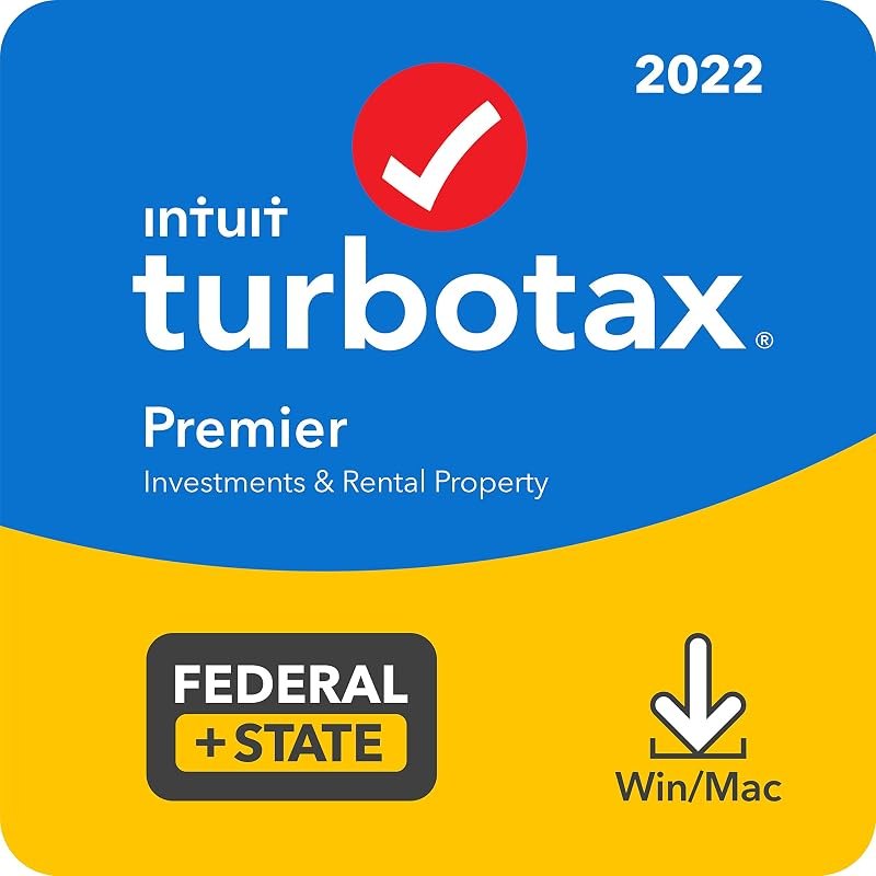 [Old Version] TurboTax Premier 2022 Tax Software, Federal and State Tax Return, [Amazon Exclusive] [PC/MAC Download] —