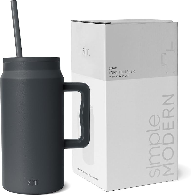 Simple Modern 50 oz Mug Tumbler with Handle and Straw Lid — insulated tumbler handle for insulated tumbler handle