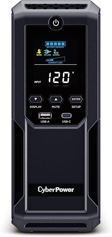 CyberPower BRG1500AVRLCD2 Intelligent LCD UPS Battery Backup