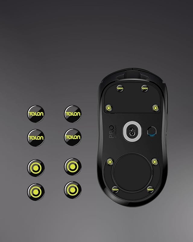 TALONGAMES Curved Edges Ultra Strong Glass Universal 6mm Mouse Skates Feet Compatible with Gaming Mouse Feet