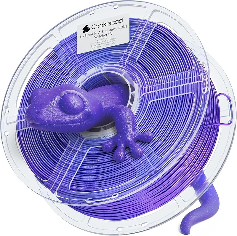 Cookiecad PLA Filament Iridescent Glitter, Witchcraft Elixir, 1.75mm 1kg