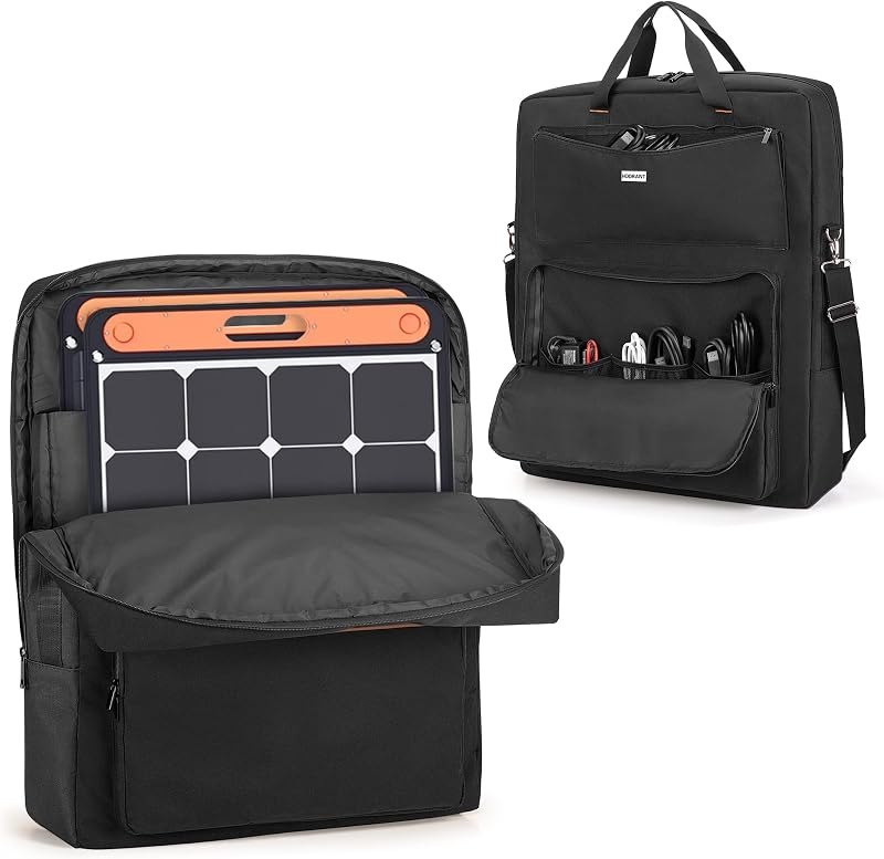 HODRANT Solar Panel Storage Bag Compatible with Jackery SolarSaga 100W 100X — best solar carry strap for solar carry