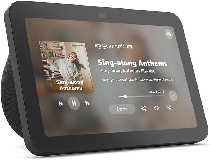 Like-New Amazon Echo Show 8, With Spatial Audio, Smart Home Hub, ideal for open living spaces, Designed for Alexa+