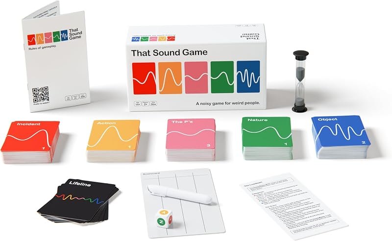 that Sound Game - Award Winning - Party Sound Guessing Game for Adults and Teens, Board Game for 2+ Players Ages 14