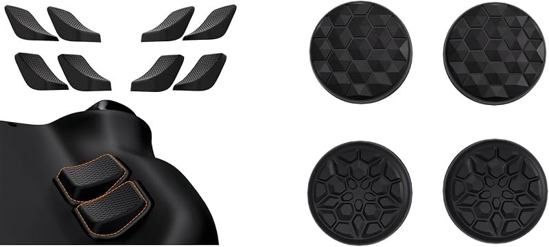 PlayVital Grip Improvement Set Thumb Grips for Steam Deck Black — steam deck grip for steam deck grip