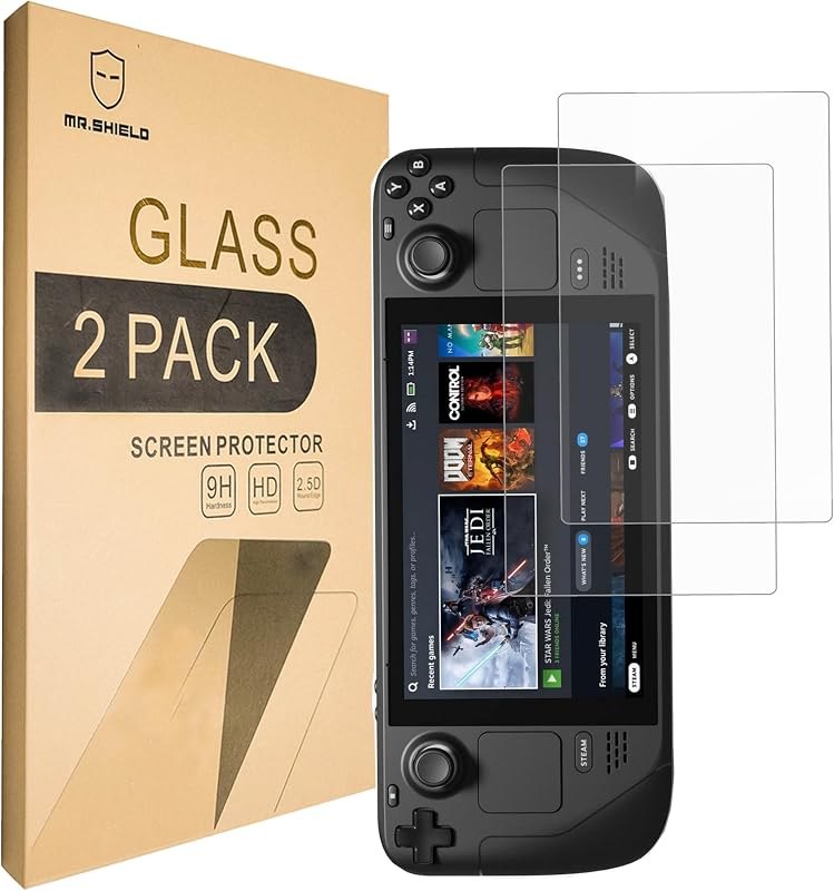 Mr.Shield Tempered Glass Screen Protector for Steam Deck/Steam Deck OLED — best steam deck screen protector for steam