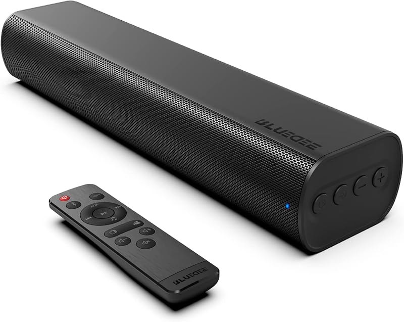 Sound Bars for TV 16-inch, Cinematic TV Sound Bar with Impactful Bass, Bluetooth Soundbar for TV with Remote Control