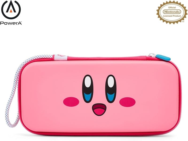 PowerA Travel Pro Slim Case - OLED Model, Nintendo Switch and Switch Lite - Kirby Power, Protective Gaming Console