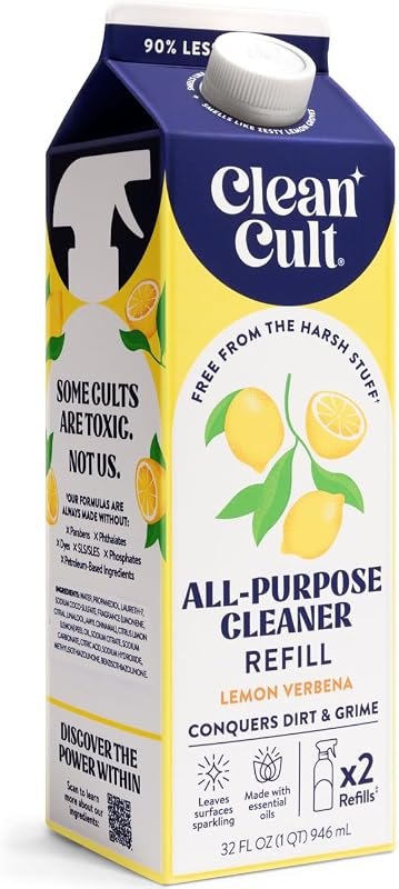Cleancult All Purpose Cleaner Refills (32oz, 1 Pack) - Cleaner Spray that Removes Dirty & Grime - Free of Harsh