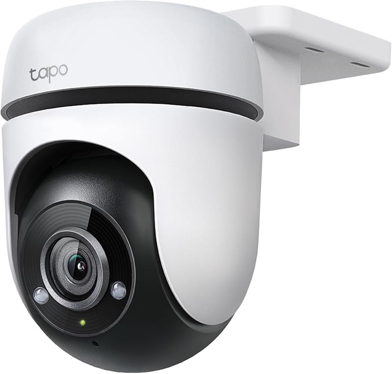Tapo 1080P Outdoor Wired Pan/Tilt Security Wi-Fi Camera, 360° View, Motion Tracking, Works with Alexa & Google Home