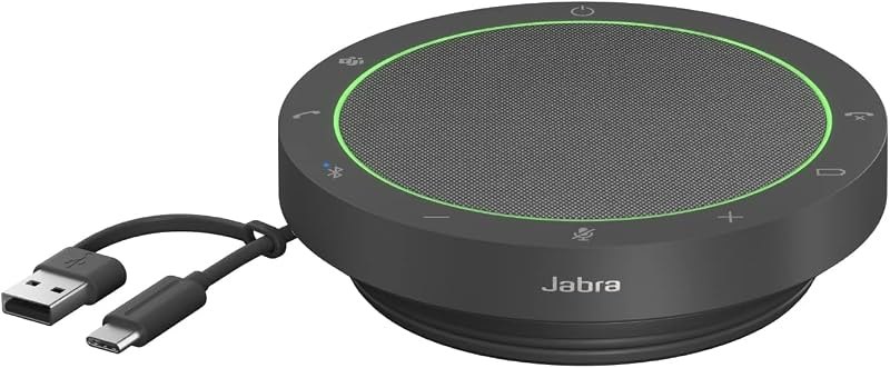 Speak2 55 Wireless Bluetooth Speakerphone - Portable Speaker with 4 Noise-Cancelling Mics, 50mm Full-Range Speakers &