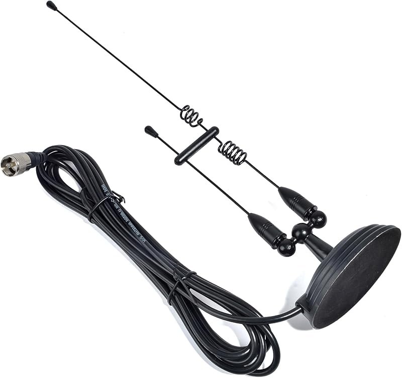 HYS Amateur Dual Band VHF & UHF Magnet Base Mobile Radio Antenna W/PL259 — best ham mag mounts for ham mag mounts