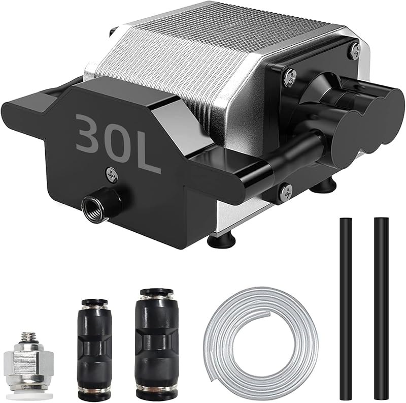 Air Assist for Laser Cutter and Engraver 30L/Min Adjustable Air Assist Pump — laser air assist amazon for laser air