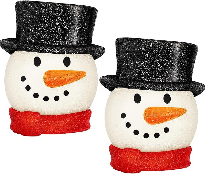 Mudder 2 Pcs Christmas Porch Light Covers Xmas Outdoor Decor,Snowman — best snow work light for snow work light