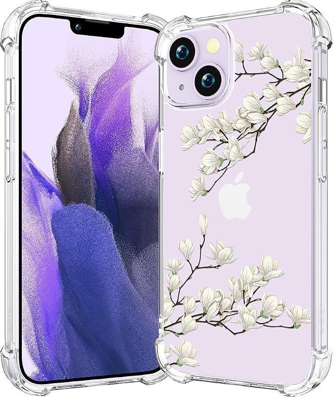 for iPhone 14 Case (Ivory Soft Bloom) — rugged case for iphone pro accessories