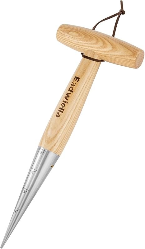 Dibber with 5 Inch Measurements Seed Dibber Garden Tool Hand Dibbler Seed Planter Tool Seed Dispenser Hole Digger for