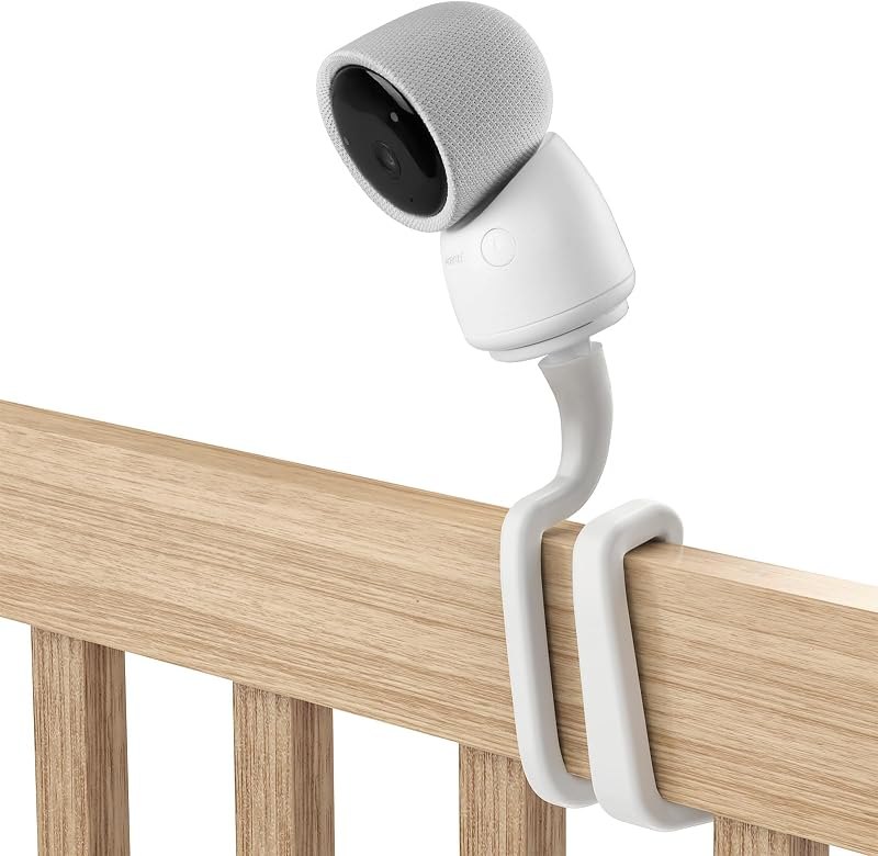 Flexible Twist Mount for Arenti Baby Monitor/ARENTI 3MP Baby Monitor,No Tools or Wall Damage Required (White)