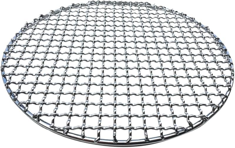Round Stainless Steel Grill Roast Mesh Net Non-stick Barbecue Baking Pan BBQ Accessories Grill Rack 28cm — baking