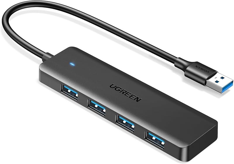 UGREEN USB 3.0 Hub, 4 Ports USB A Splitter Ultra-Slim USB Expander, 0.5 ft — Small computing add-ons: hubs, stand for