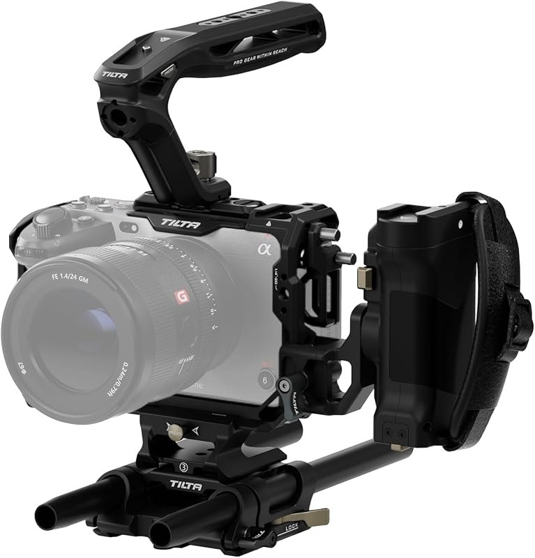 Tilta Camera Cage Pro Kit Compatible with Sony FX3. FX3A, FX30 V2 — Cameras, lenses, and shooting access for cameras