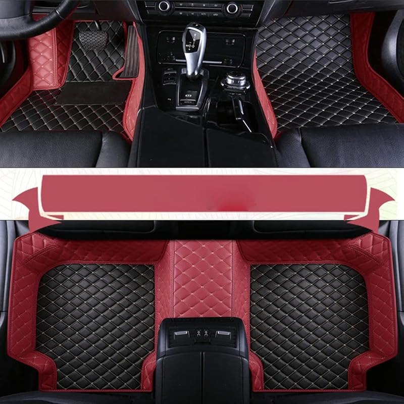 TAHALI Fit for Genesis G80 2017-2023 Floor Mats,All-Weather Liners Car Floor mat，Luxury Leather Automotive Floor Mats