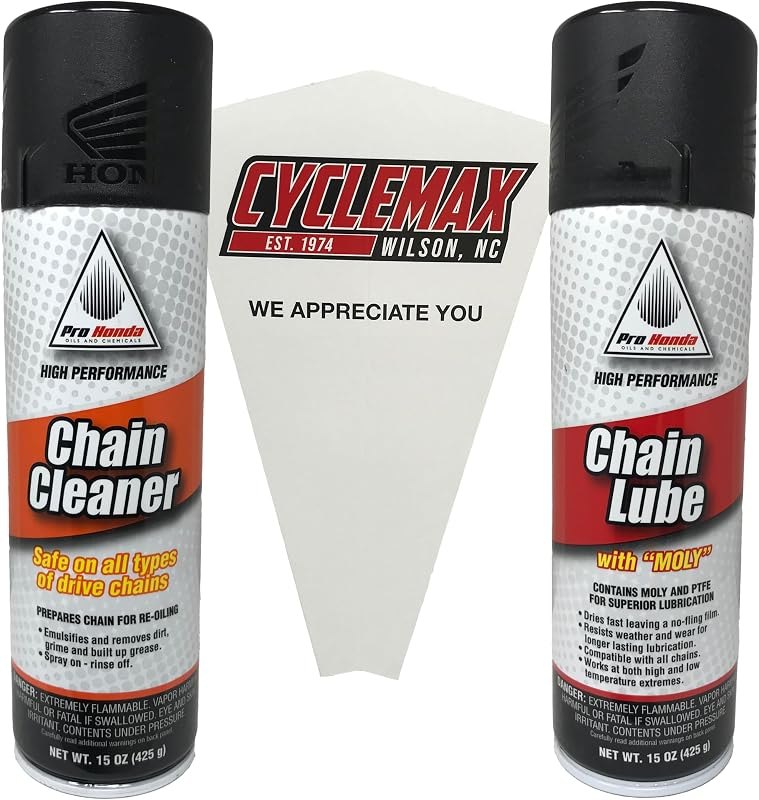 Cyclemax Chain Care Kit for All Chain Driven Honda Motorcycles — motorcycle chain cleaner for motorcycle chain lube