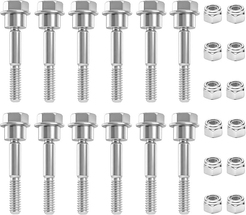 12 Pack 580790401 588077502 Shear Pin Bolts and Nuts Kit — pto shear pin for pto shaft cover refill