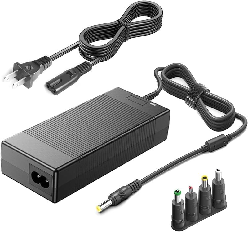 15V 60W AC Adapter Charger for Portable Power Station 50W to 300W Fit