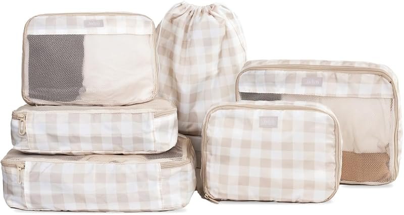 Packing Cubes for Travel, 6-Piece Large Packing Cube Organizer Set for Suitcase, Duffel Bag, Luggage, Multiple Sizes