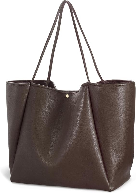 Oversize Pu Leather Tote Women Weekender Bag Shopper Handbag Travel Purse — handbags structured tote for handbags