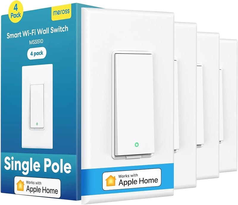 Smart Light Switch Single Pole, Supports HomeKit, Wi-Fi Light Switch — Meross for smart plug
