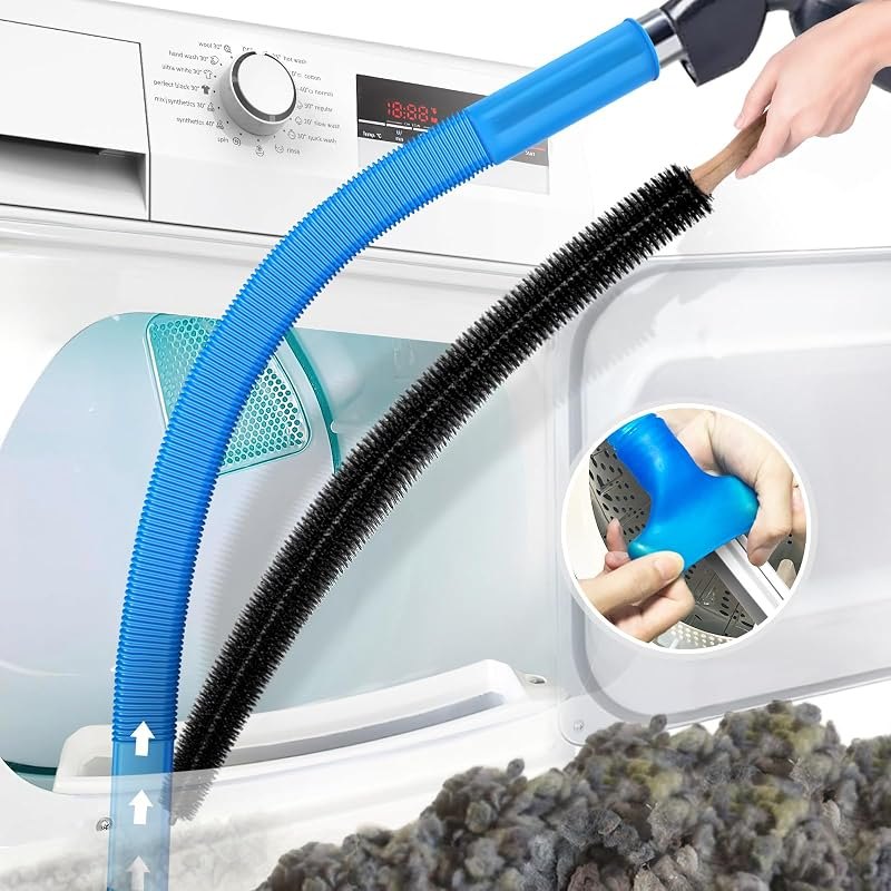 2Pcs Dryer Vent Cleaner Kit Universal Vacuum Hose Attachment & Brush — Amazon Serves getting the most out o for serves