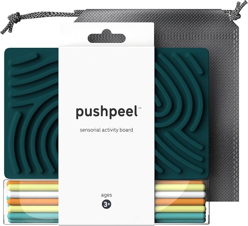 Pushpeel Sensory Activity Board: Silicone Fidget Toy for Calming, Stress, Anxiety, ADHD & Autism — best Amazon Games