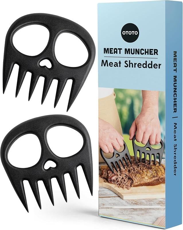 OTOTO New Meat Muncher Meat Claws - Meat Shredder Claws, BBQ Accessories, Grilling Gifts for Men, Halloween Goth